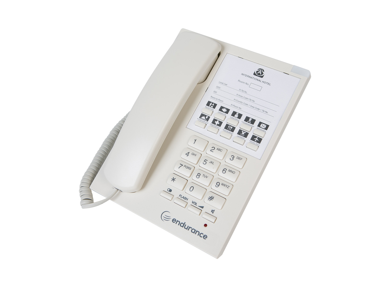 Image of Interquartz ENDURANCE HANDSFREE HOTELPHONE SIP WHITE