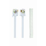 Gembird TC4P4CS-2M-W telefoonkabel Wit