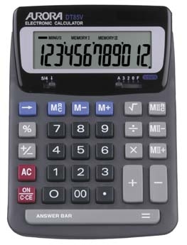 Image of Aurora DT85V calculator Desktop Basic Black