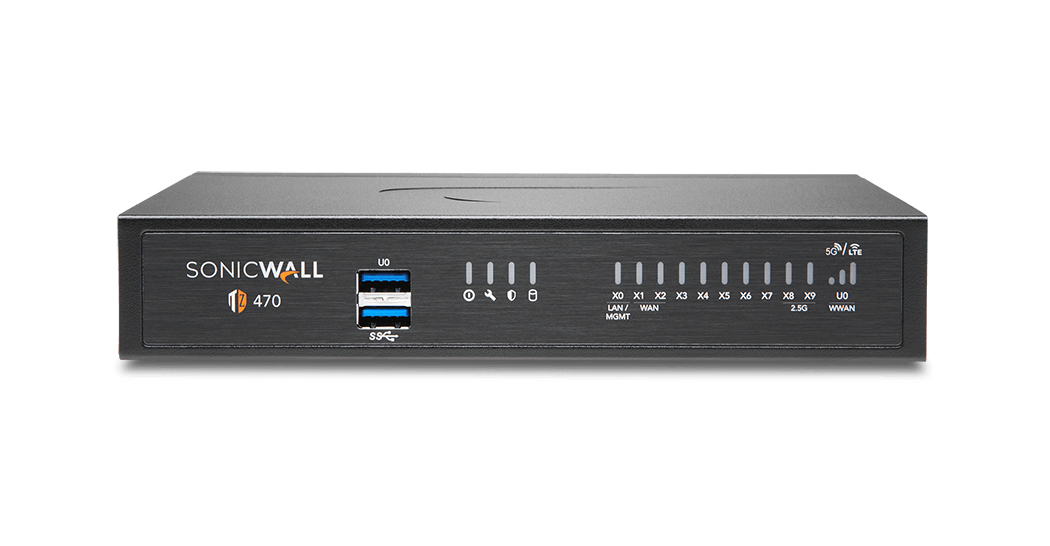 Image of SonicWall Tz470 hardware firewall 1U 3500 Mbit/s