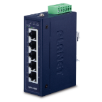 PLANET ISW-500T network switch Unmanaged Fast Ethernet (10/100) Blue