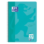 Oxford TOUCH writing notebook A4+ 80 sheets Aqua colour