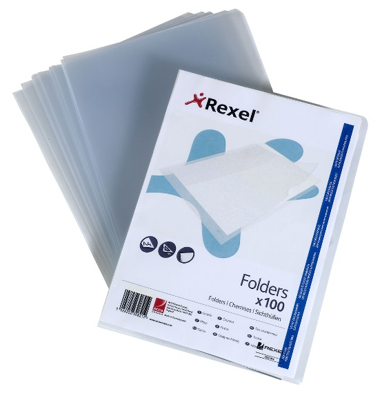 Image of Rexel Superfine Cut Flush Folders (100)