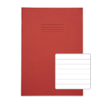 Rhino 13 x 9 Oversized Exercise Book 40 Page Red F12 (Pack of 100)