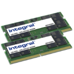 Integral 16GB (2x8GB) LAPTOP RAM MODULE KIT DDR5 5600MT/s PC5-44800 UNBUFFERED NON-ECC SODIMM 1.1V 1GX16 CL46