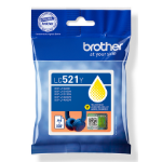 Brother LC-521Y Ink cartridge yellow, 500 pages ISO/IEC 19752 for Brother DCP-J 1260