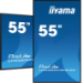iiyama 55" 4K UHD professional digital signage display with advanced control and connectivity options