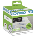 Dymo 99017/S0722460 DirectLabel-etikettes 50mm x 12mm for Dymo 400 Duo/60mm