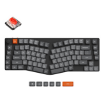 Keychron K15 Max keyboard Universal USB + RF Wireless + Bluetooth QWERTY UK English Grey