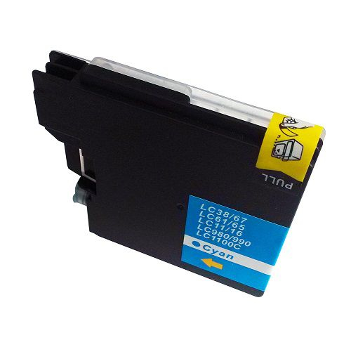 Q-Connect Brother LC1100C Remf Inkjet Cartridge Cyan LC1100C-COMP