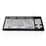 Accuratus Monster 2 keyboard Universal USB QWERTZ German Black, White