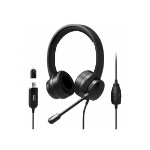 Port Designs 901605 headphones/headset Wired Head-band USB Type-A Black