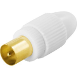 Deltaco DEL-664 wire connector 1x 9.5mm M Gold,White