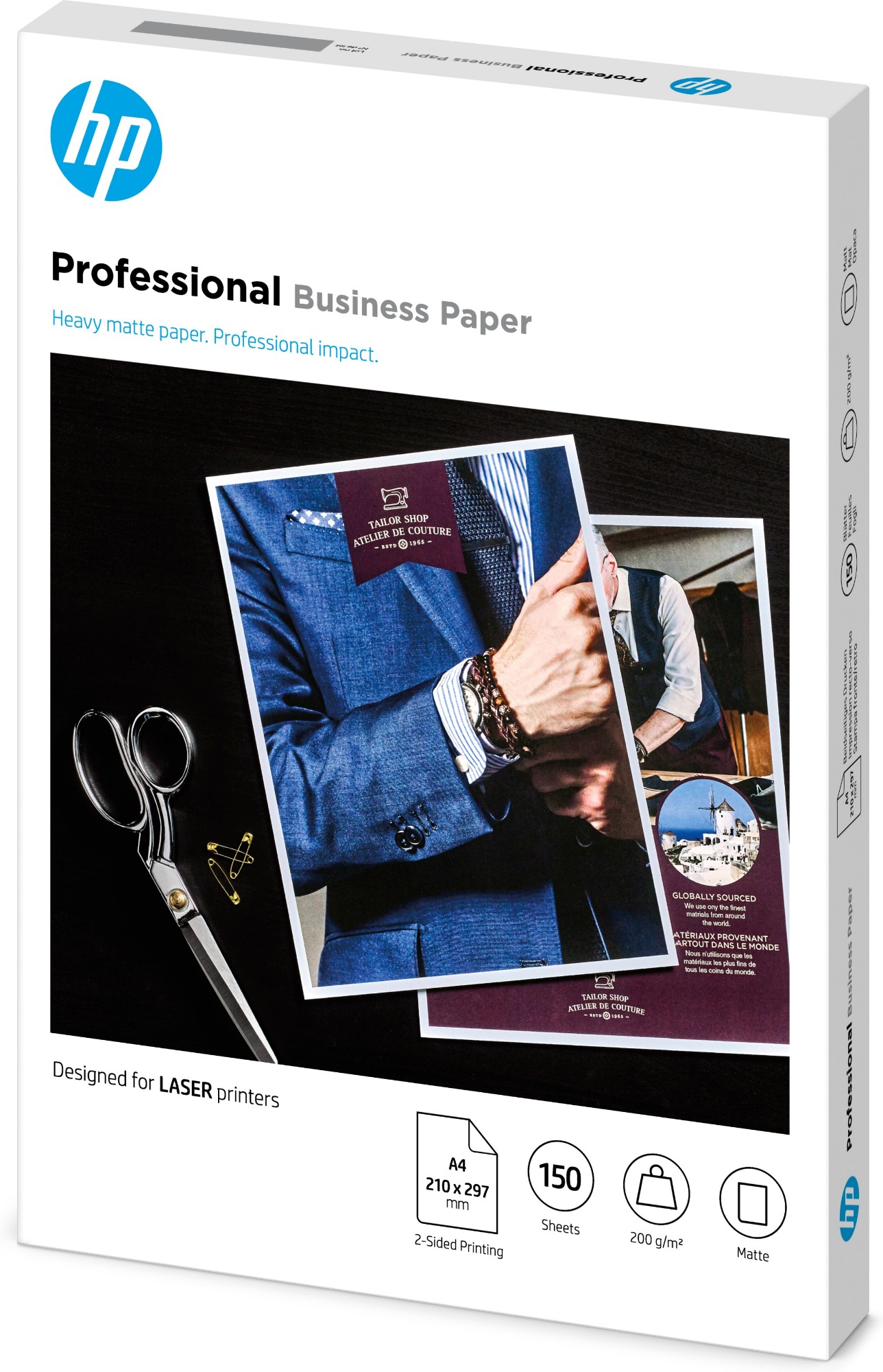 HP Professional Laser Matte FSC Paper 200 gsm150 sht/A4/210 x 297 mm
