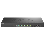 D-Link 12-Port Multi-Gigabit Smart Managed PoE+ Switch including 8 multi-Gigabit 2.5G PoE, 2 multi-Gigabit 10G and 2 10G SFP+ ports