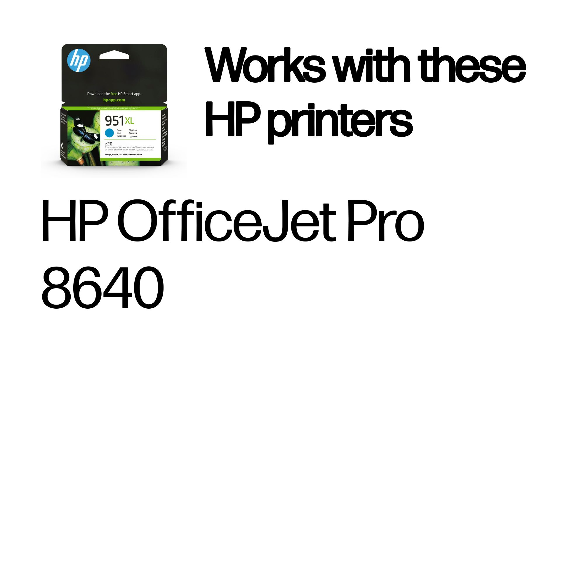 HP CN046AE/951XL Ink cartridge cyan high-capacity, 1.5K pages ISO/IEC 24711 24ml for HP OfficeJet Pro 8100/8610/8620