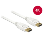 DeLOCK 1m, 2xDisplayPort DisplayPort White