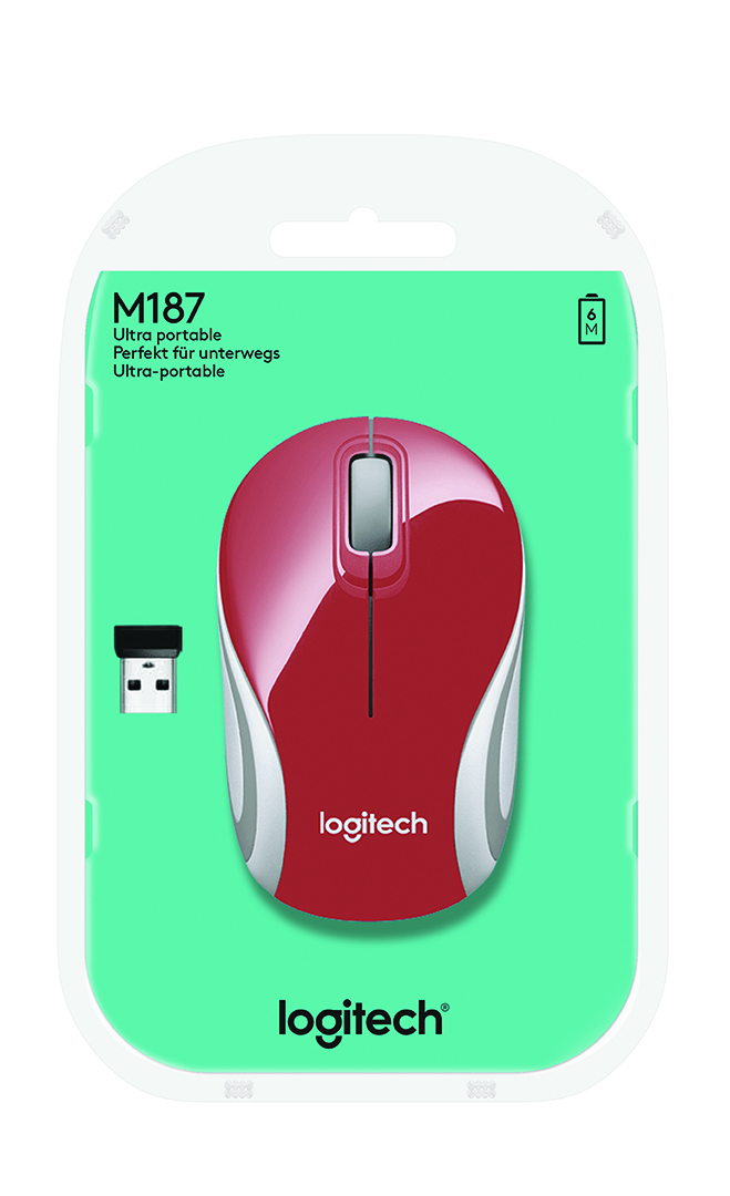 Logitech M187 mouse RF Wireless Optical 1000 DPI Ambidextrous