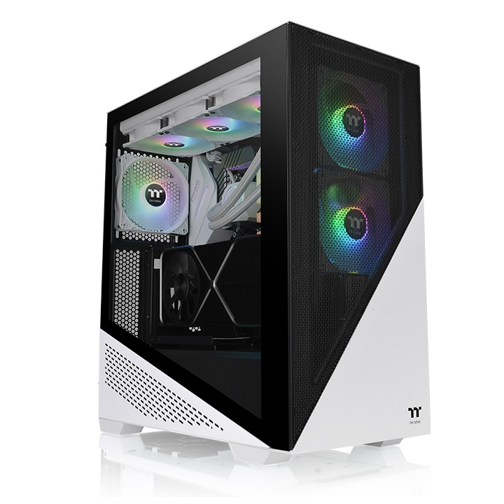 Thermaltake Divider 370 TG Midi Tower Black. White