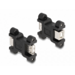 DeLOCK 66076 tussenstuk voor kabels USB A USB B Zwart