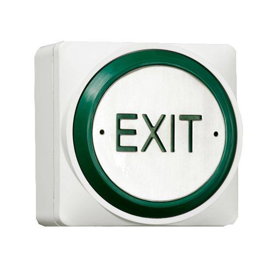 Wireless exit button - White thumbnail