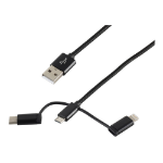 Innovation IT 204626 USB cable 1 m 2.0 USB A Micro-USB B Black