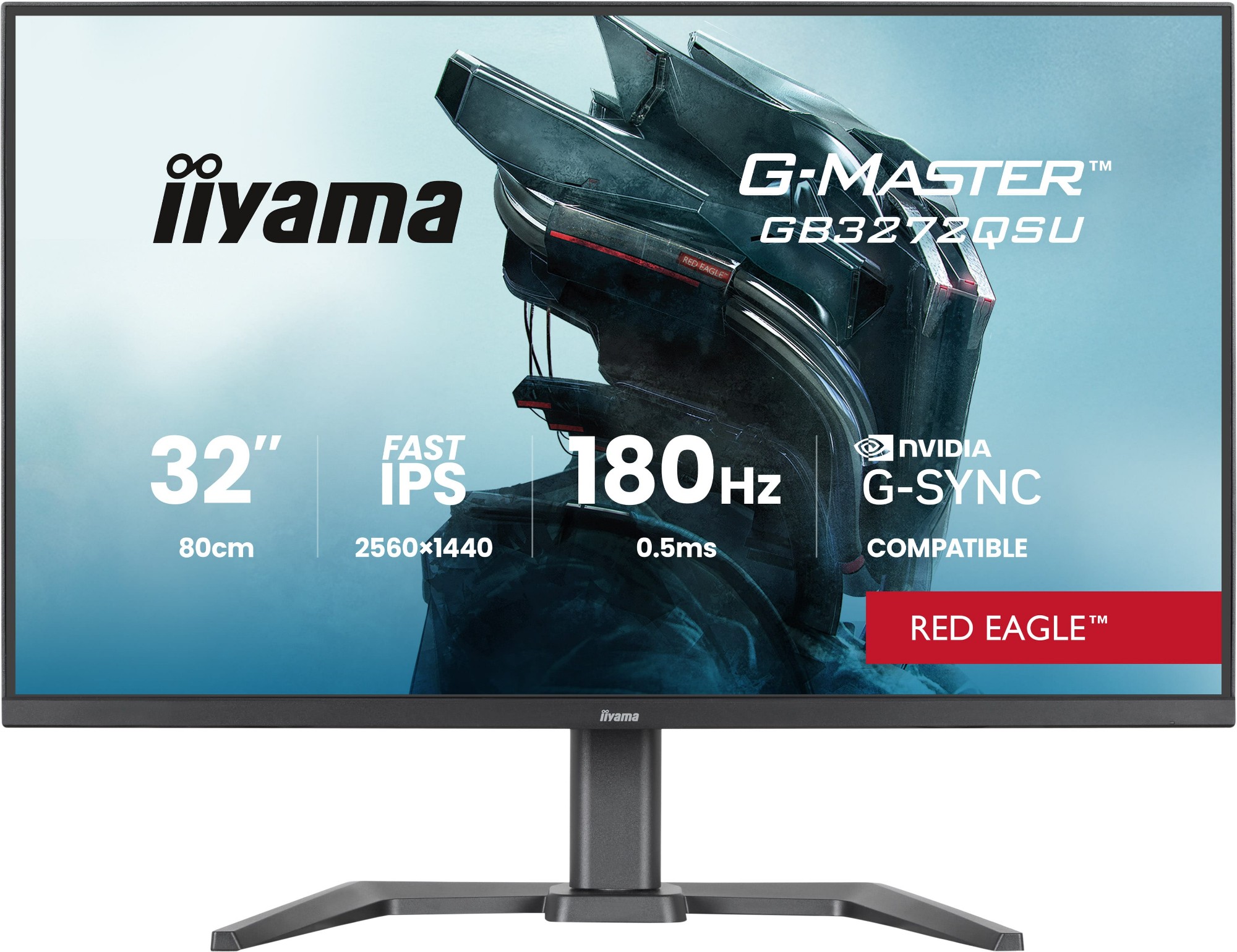 Iiyama G-MASTER GB3272QSU-B1 Computer Monitor 80 Cm (31.5") 2560 X 1440 Pixels Quad Hd Led Black-image