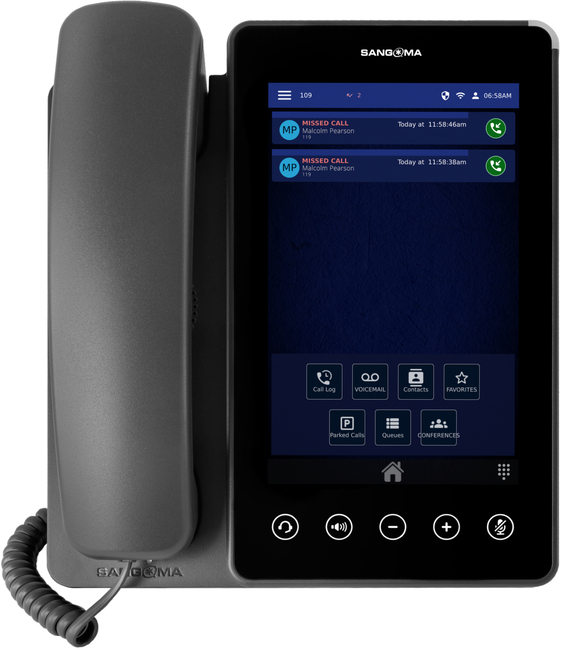 Image of SANGOMA P370, 16-Line, HD Voice, Gigabit Ethernet, 2 x USB, BT,...