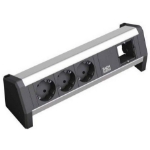 Bachmann 3x Schuko 1x GST18 power extension 3 AC outlet(s) Black, Silver