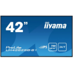 iiyama LH4282SB-B1 Digital signage display 106.4 cm (41.9') LED 700 cd/m² Full HD Black 24/7