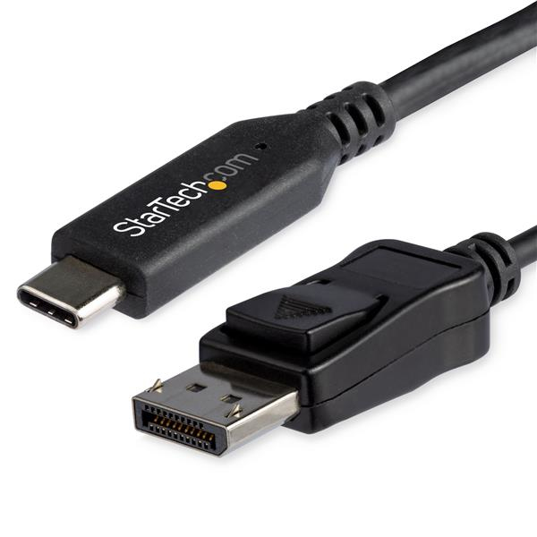 Image of StarTech.com 6ft/1.8m USB C to DisplayPort 1.4 Cable - 4K/5K/8K...