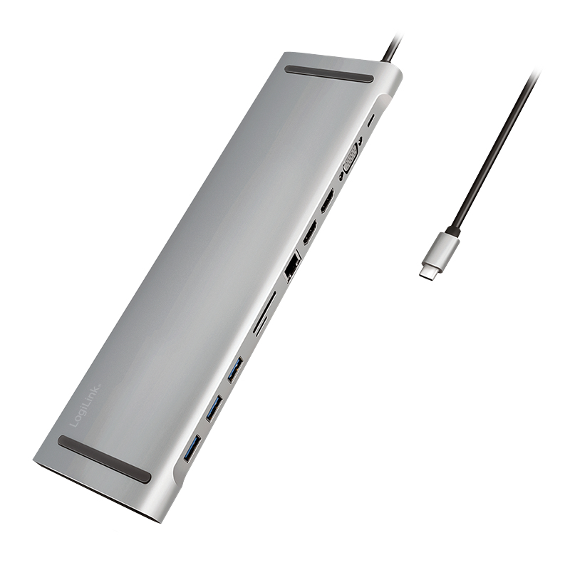 Image of LogiLink UA0373 notebook dock/port replicator Wired USB 3.2 Gen 1...