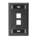 Leviton 42080-2ES wall plate/switch cover Black