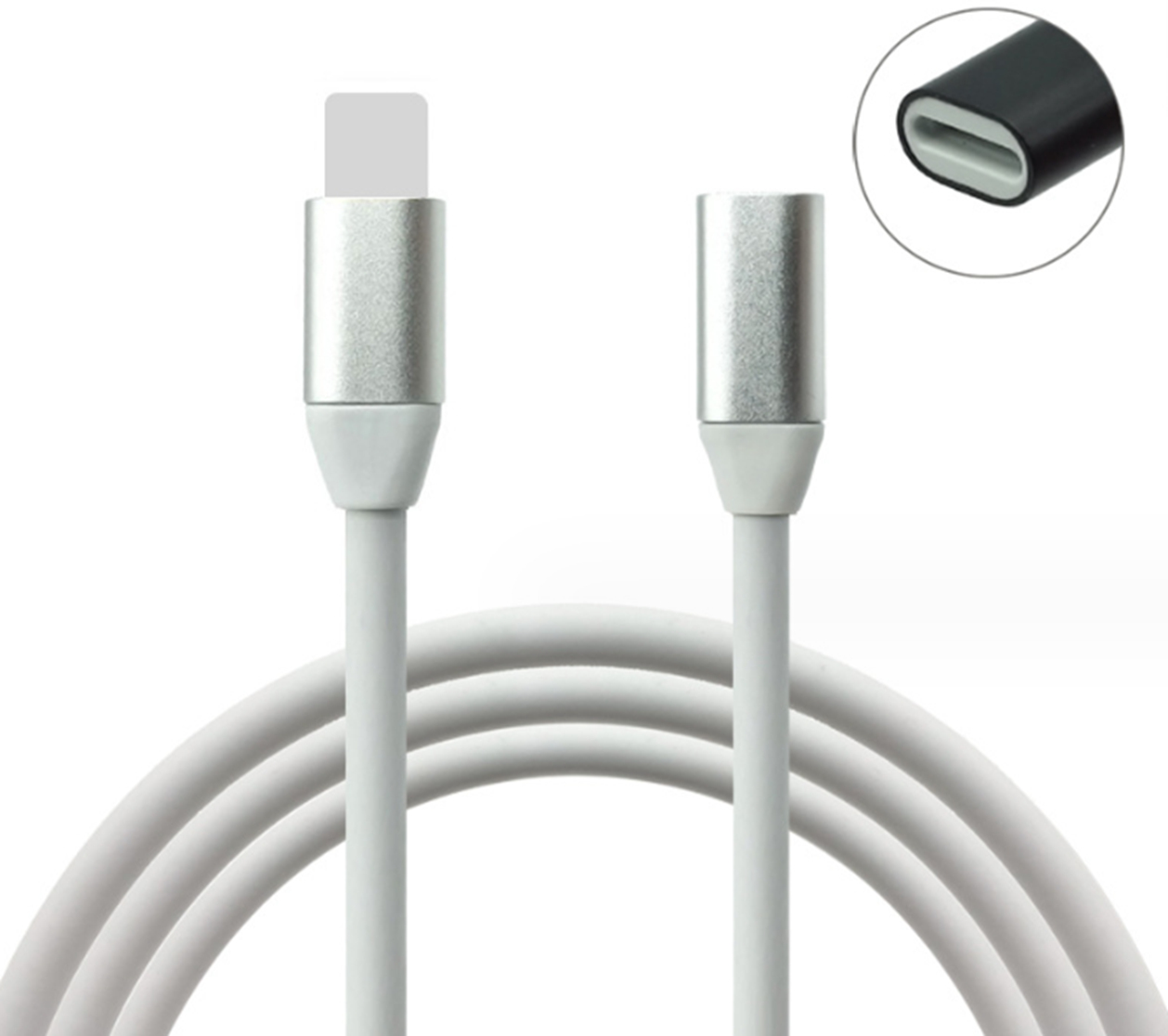 JLC BM21 Lightning Male to Lighting Female Extension Cable 2m.