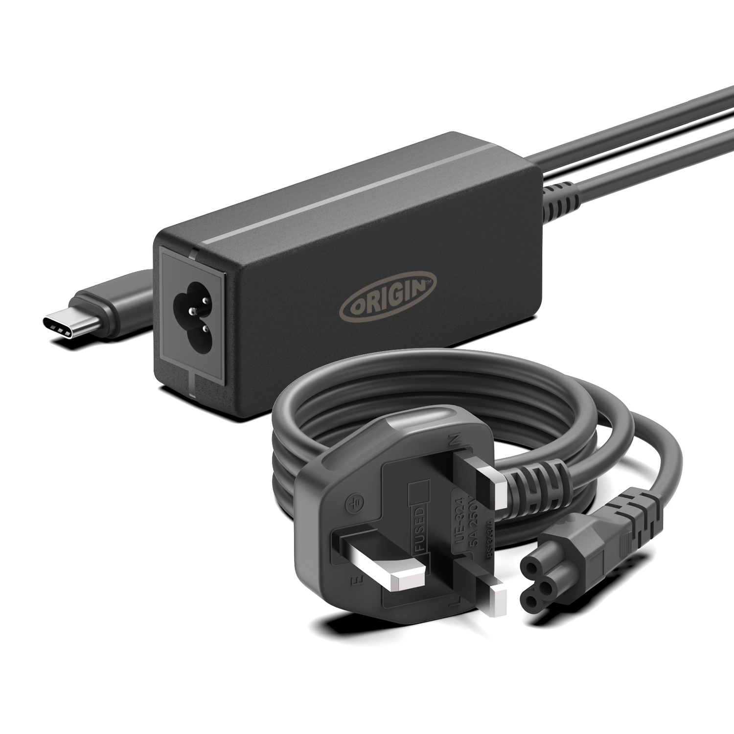 Origin 65W USB-C Adapter with UK Cable thumbnail
