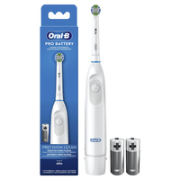 Image of Oral-B Pro Battery - Adult - White - White - Round - Battery - AA