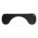 R-Go Tools Armrest R-Go, ergonomic, symmetrical, with abdominal cutout, soft foam, black