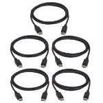 Eaton P580-006-5PK DisplayPort cable 70.9" (1.8 m) Black