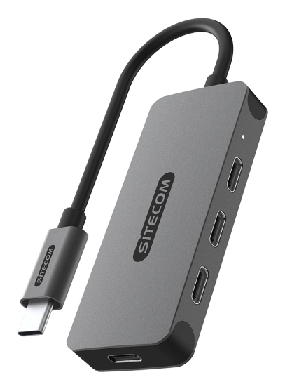 Sitecom CN-5015 interface hub USB Type-C 10000 Mbit/s Dark Grey