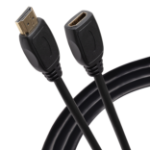 Maplin HDMI Male to HDMI Female 4K Ultra HD Extension Cable 3m Black