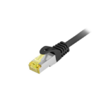Equip Cat.6A S/FTP Outdoor Patch Cable, 20m, Black
