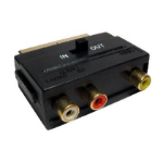 Cables Direct SCART - 3xRCA SCART (21-pin) RCA Black