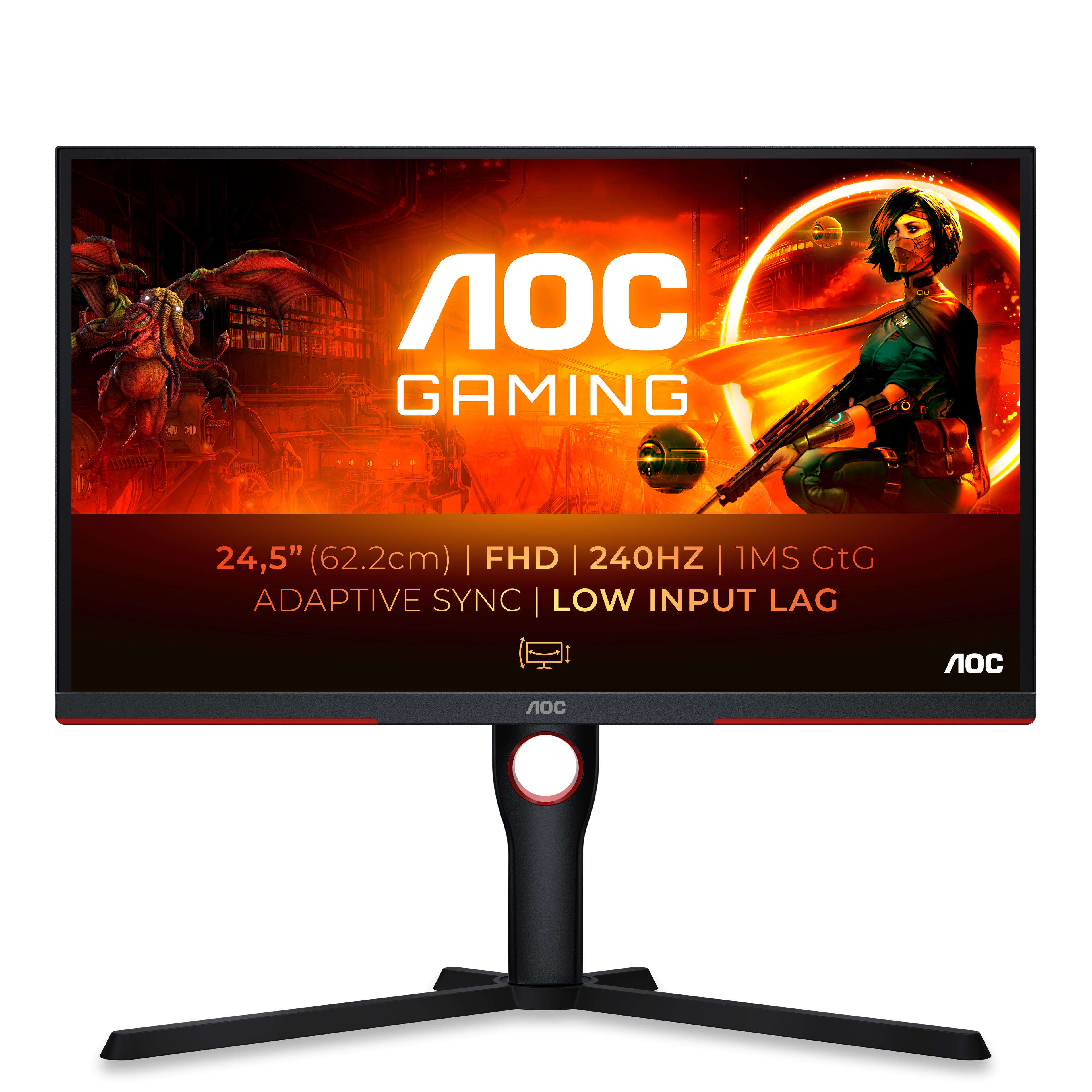 Image of AOC G3 25G3ZM/BK computer monitor 62.2 cm (24.5") 1920 x 1080...