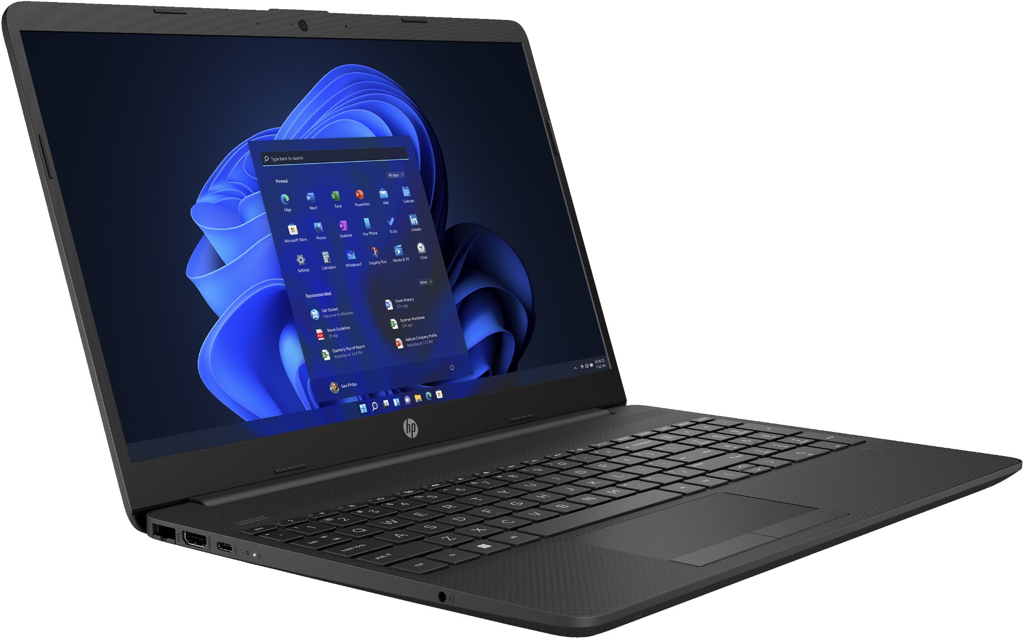 HP 250 G9 Laptop 39.6 cm (15.6") Full HD Intel® Core i5 i5-1235U 16 GB DDR4-SDRAM 512 GB SSD Wi-Fi 6 (802.11ax) Windows 11 Pro Black