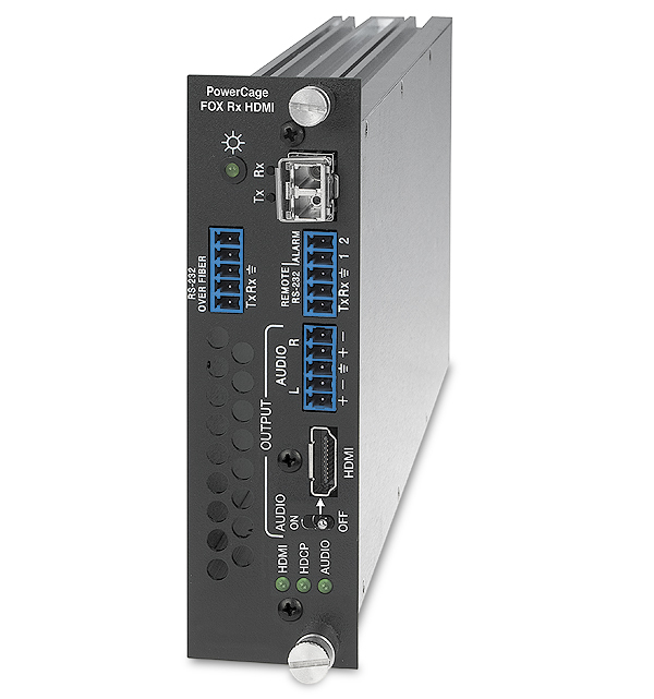 Extron PowerCage FOX Rx HDMI MM Network receiver Grey