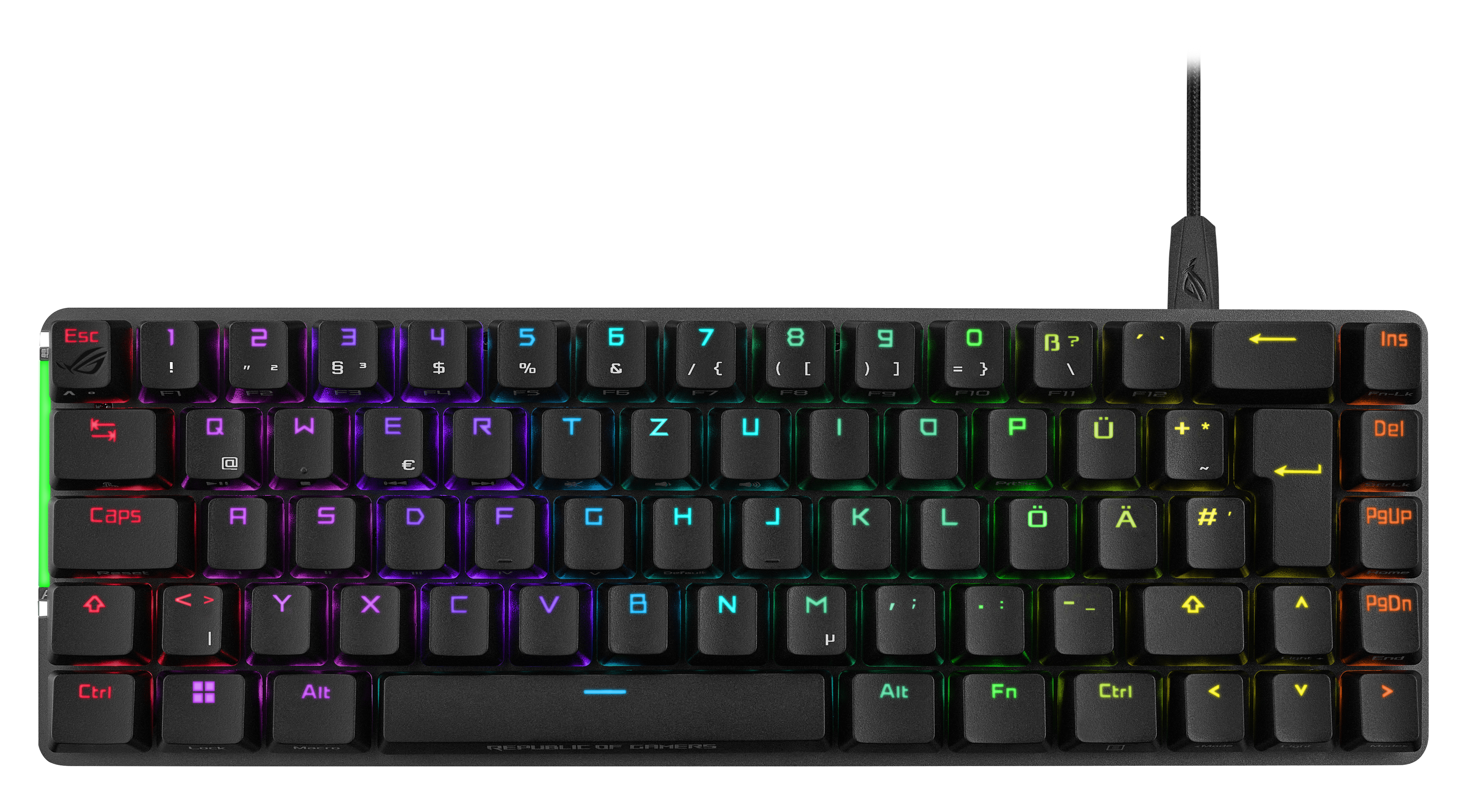 Image of ASUS ROG Falchion Ace BLK keyboard USB QWERTZ German Black