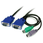 StarTech.com 1,80 m Ultradun 3-in-1 PS/2 KVM-kabel