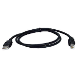 QVS CC2209C-06 USB cable USB 2.0 70.9" (1.8 m) USB A USB B Black