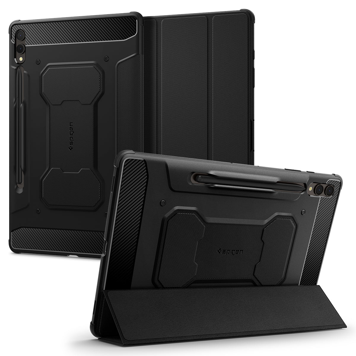 Spigen Rugged Armor Pro 31.5 cm (12.4") Flip case Black