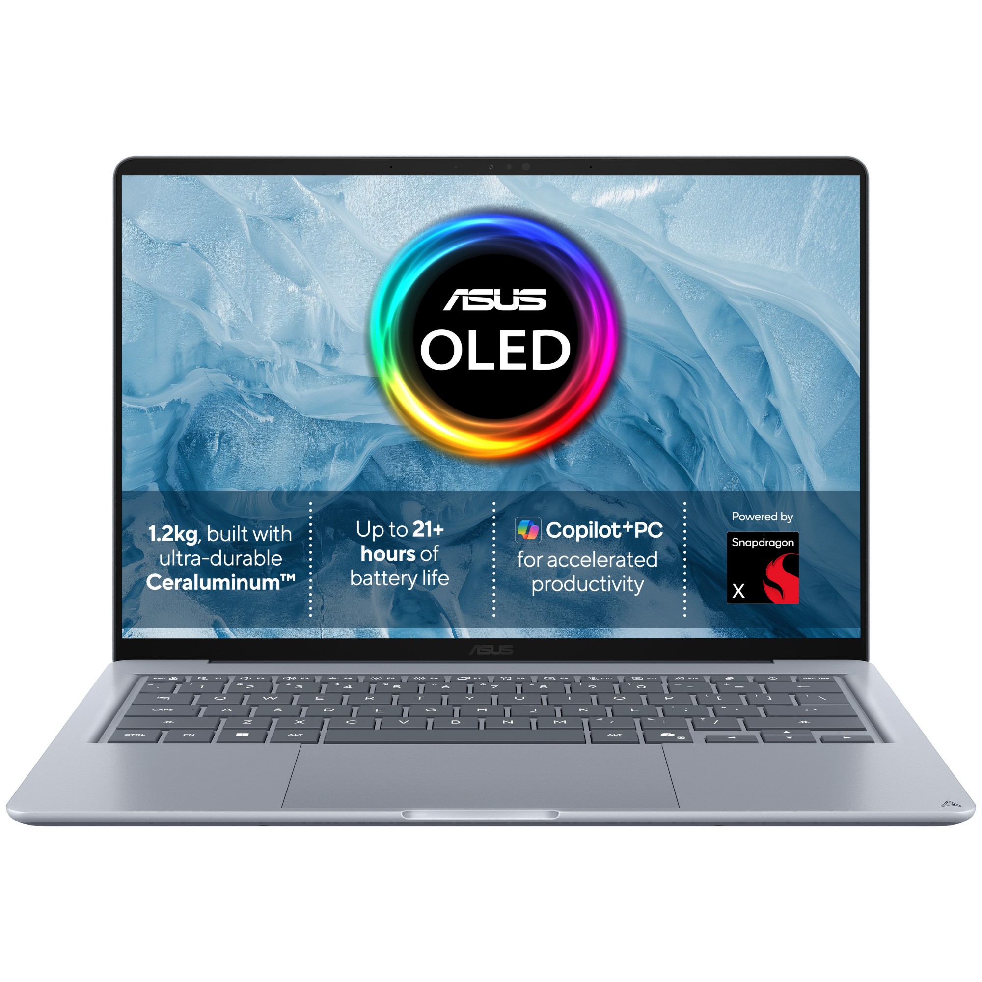 ASUS Zenbook 14 UX3480QA-U1090W Copilot+ PC Snapdragon X1-26-100 Lapto